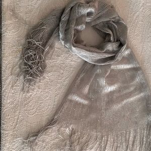 Shimmering Silver Scarf or wrap